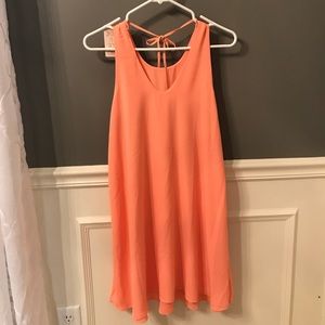 Peach summer dress